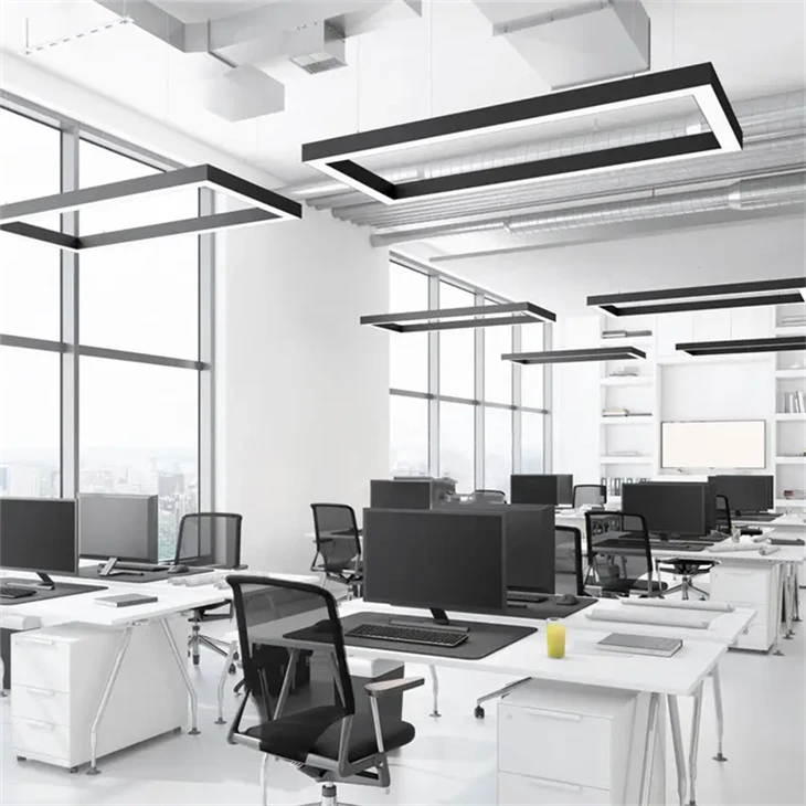 24W/48W LED Linear Ceiling Light – Aluminum/Metal Profile, Office & Commercial Use