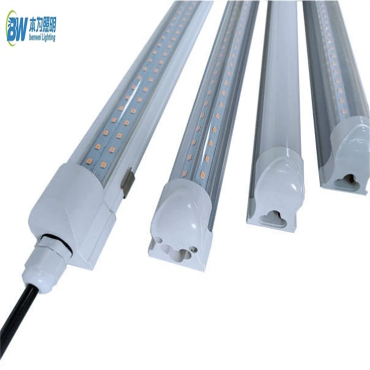 5-25W T8 Waterproof LED Tube Lights (IP65) – Clear/Milky/Frosted Cover, T5/T6 Compatible high quality
