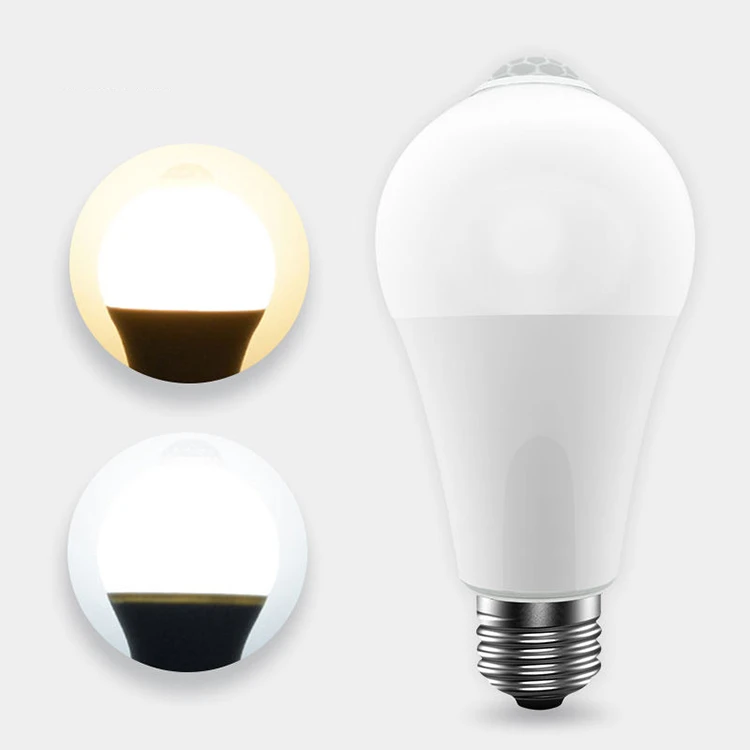 12W E27 PIR Motion Sensor LED Light Bulbs 12W E27 PIR Motion Sensor LED Light Bulbs